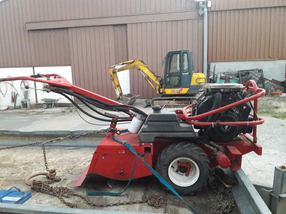 Motoculteur rotovator  hydraulique 16ch